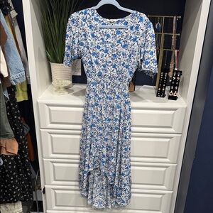 Able the Label Blue Floral Midi Dress - Women SZ M